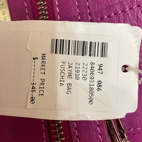 Pristine Fuschia Ramy Brook New York Shoulder bag Chrome chain leather strap - Picture 7 of 7